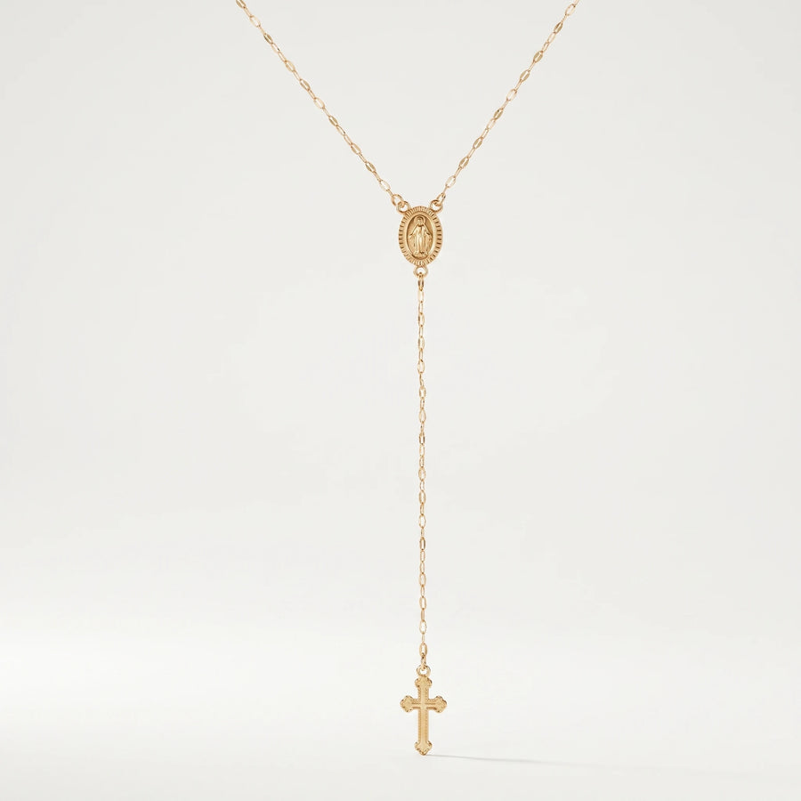 Colar Ave Maria Dourado