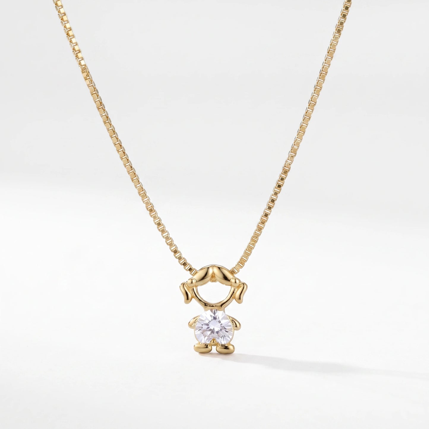 Colar bead menina Abril — Diamante