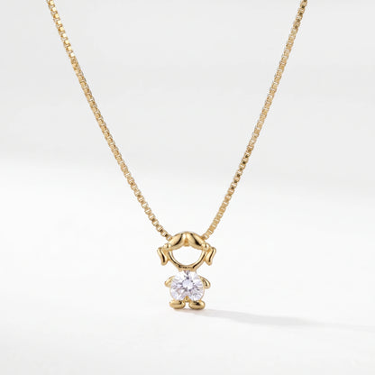 Colar bead menina Abril — Diamante