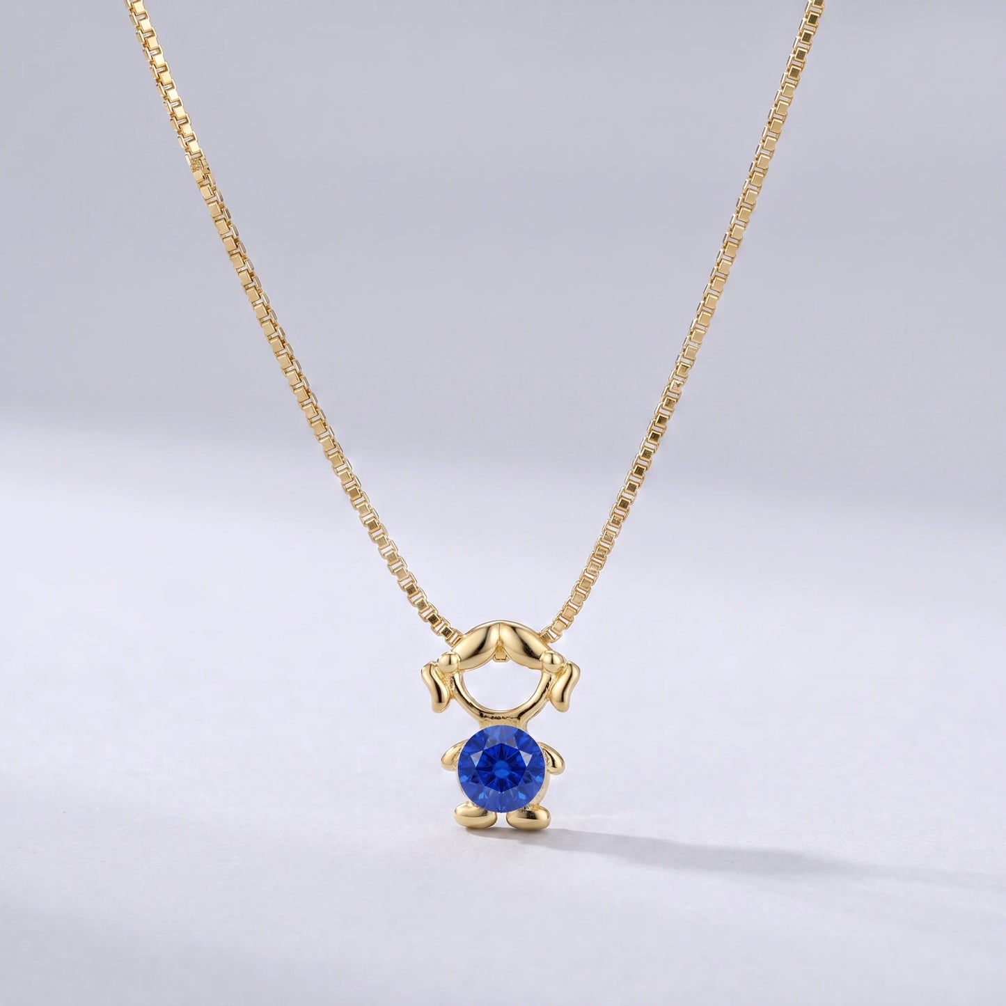 Colar bead menina Setembro — Safira