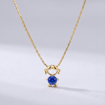 Colar bead menina Setembro — Safira
