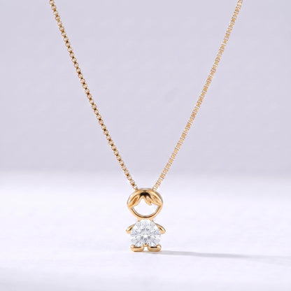Colar bead menino Abril — Diamante