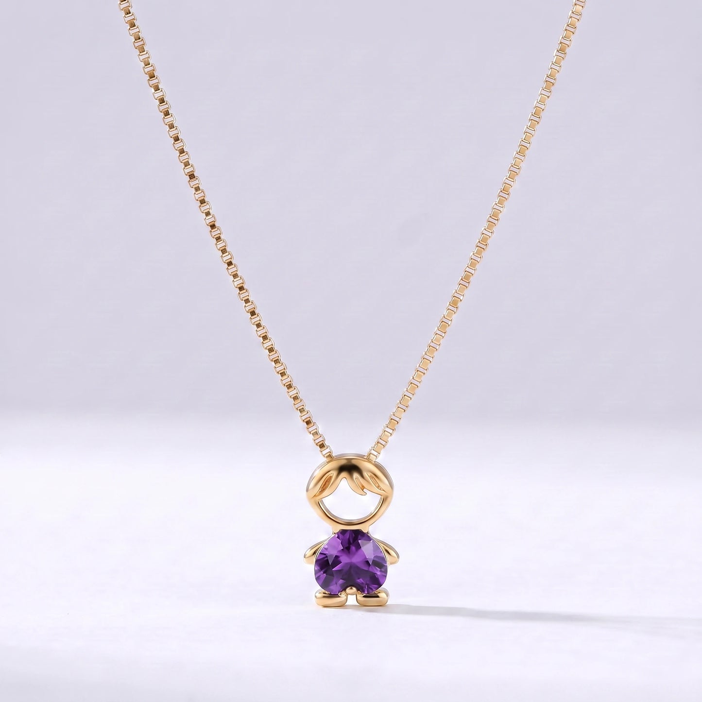 Colar bead menino Fevereiro — Ametista