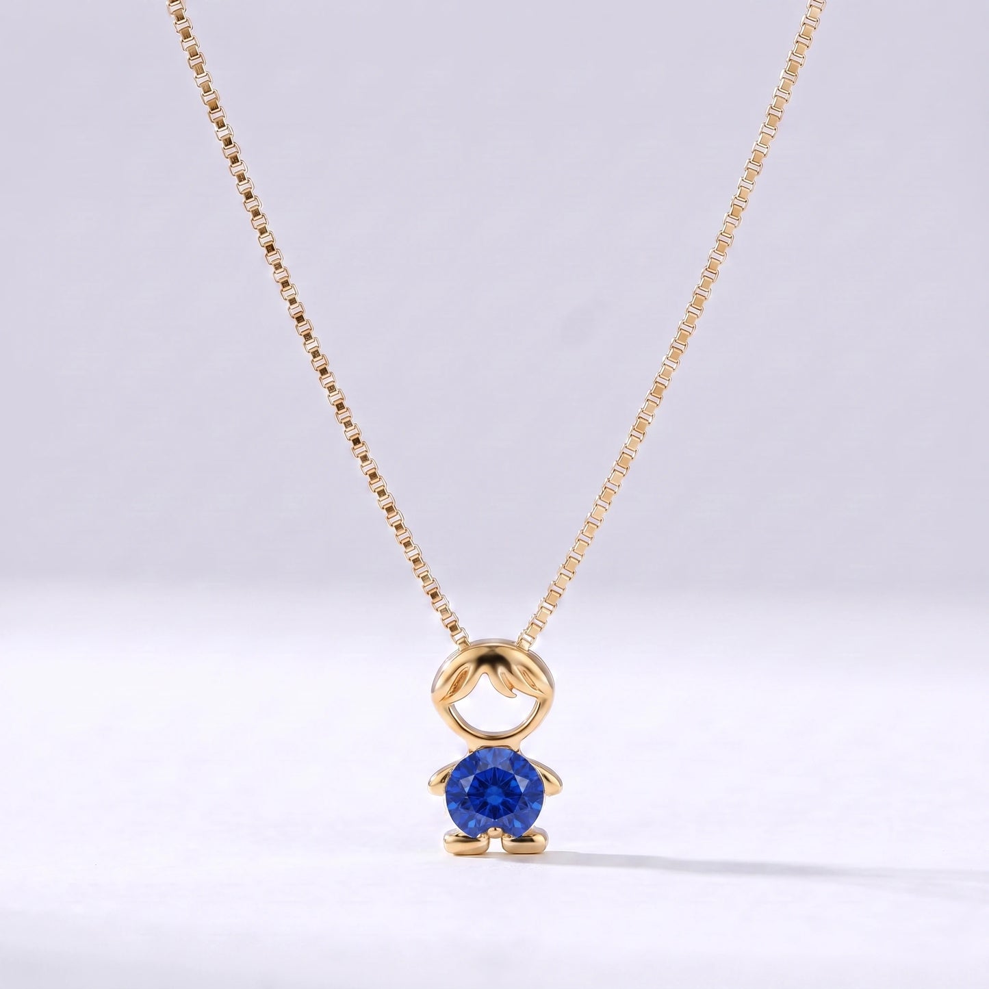 Colar bead menino Setembro — Safira