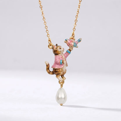 Colar Gato e Cão — modelo Gato
