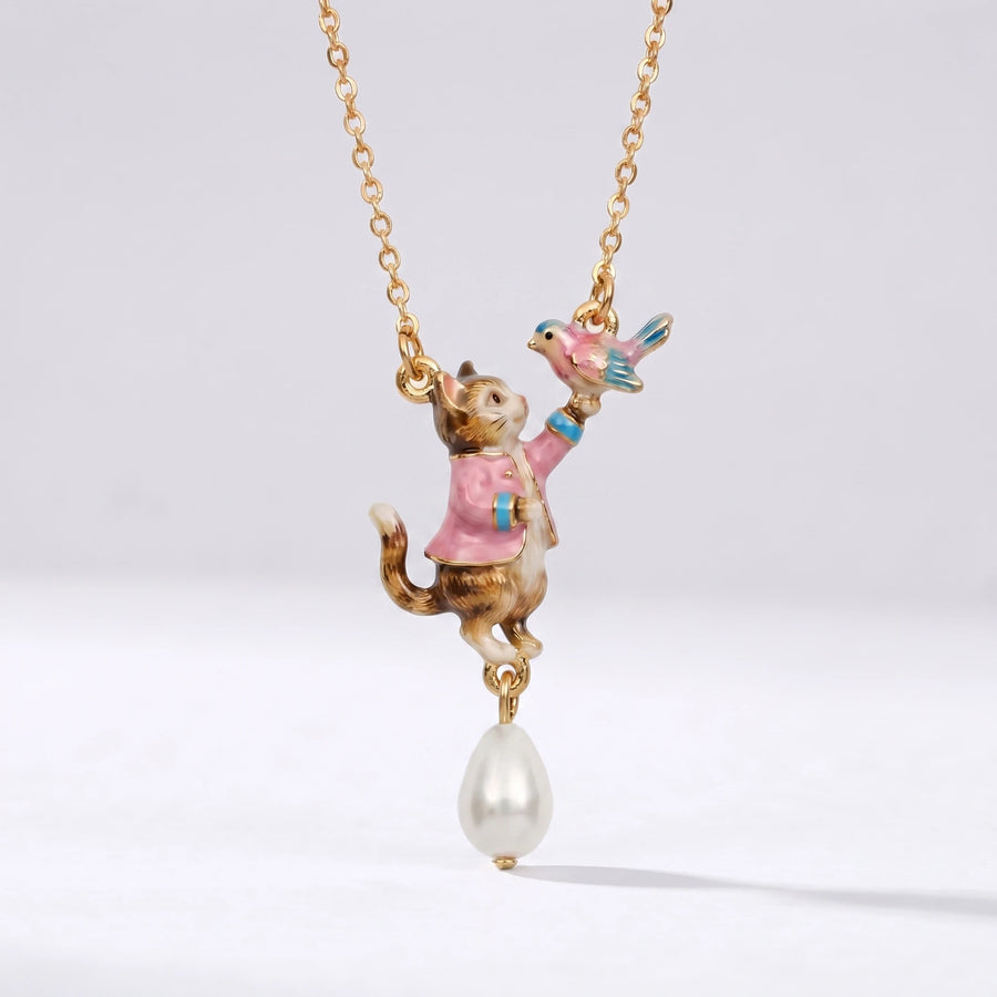 Colar Gato e Cão — modelo Gato