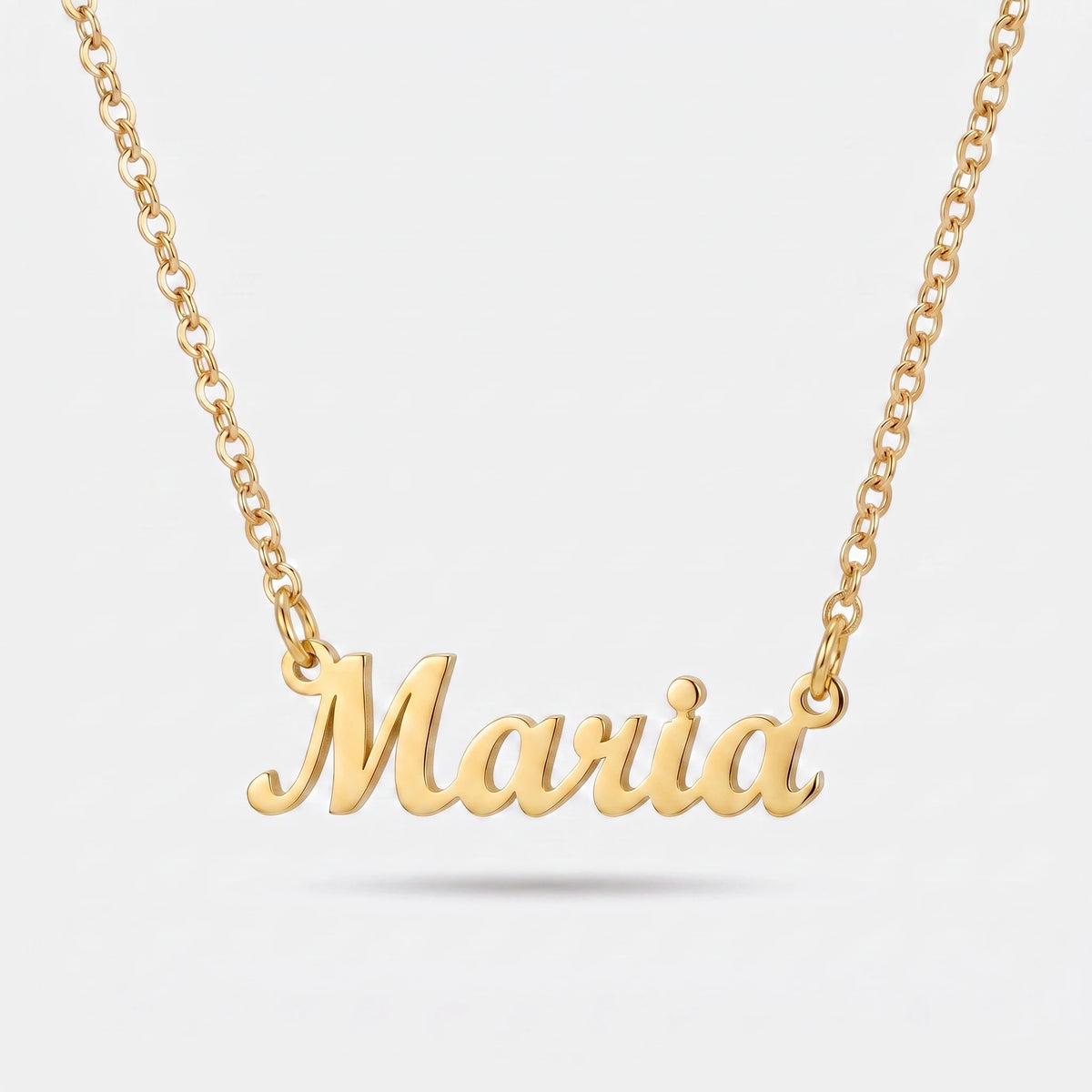 Colar Nomes Personalizados Dourado — 1 Nome