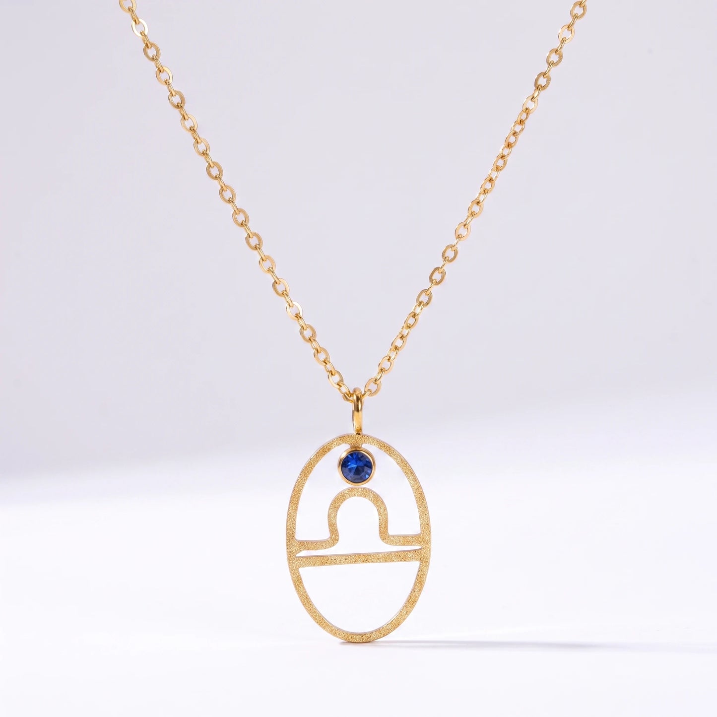 Colar signo do zodíaco com runa Balança