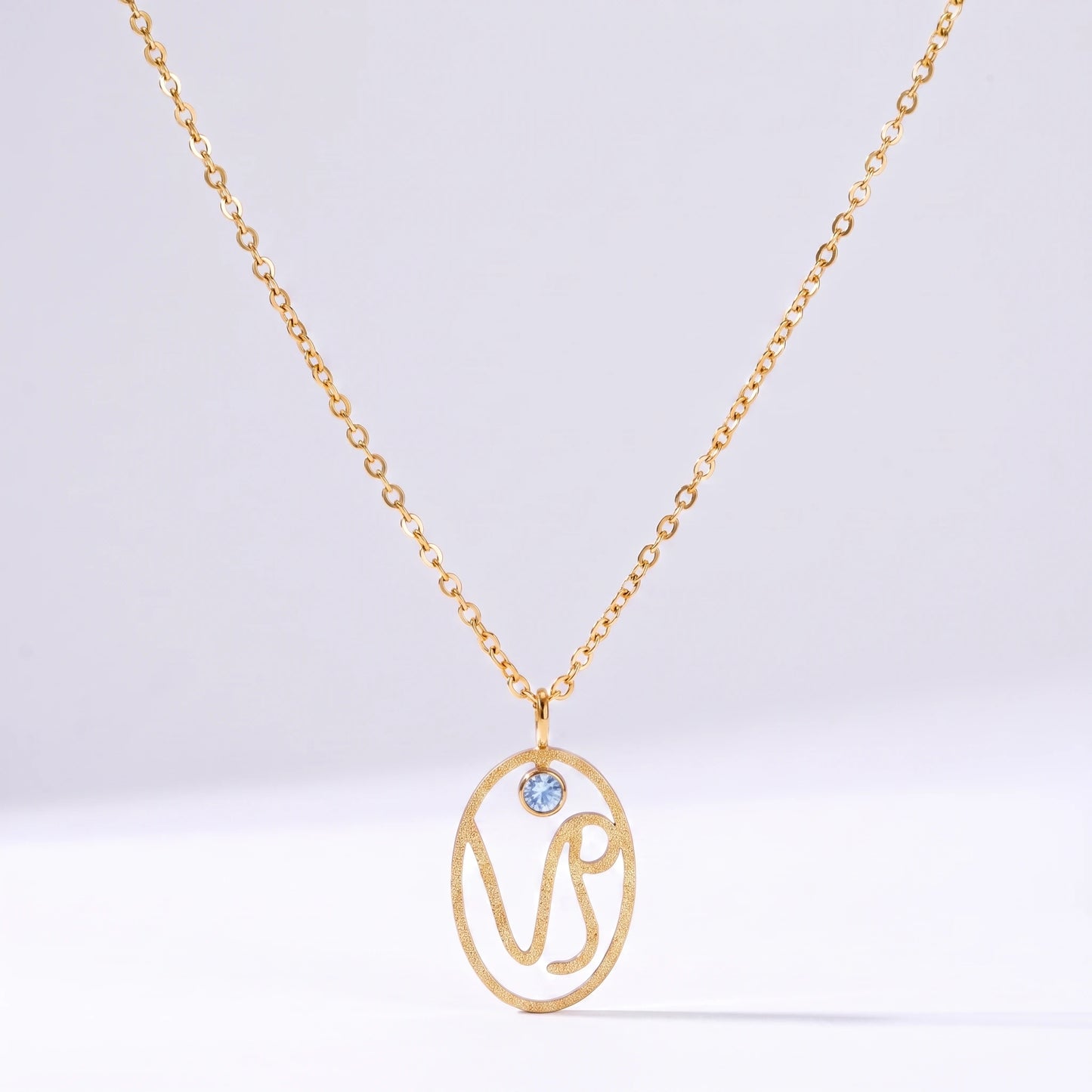 Colar signo do zodíaco com runa Capricórnio