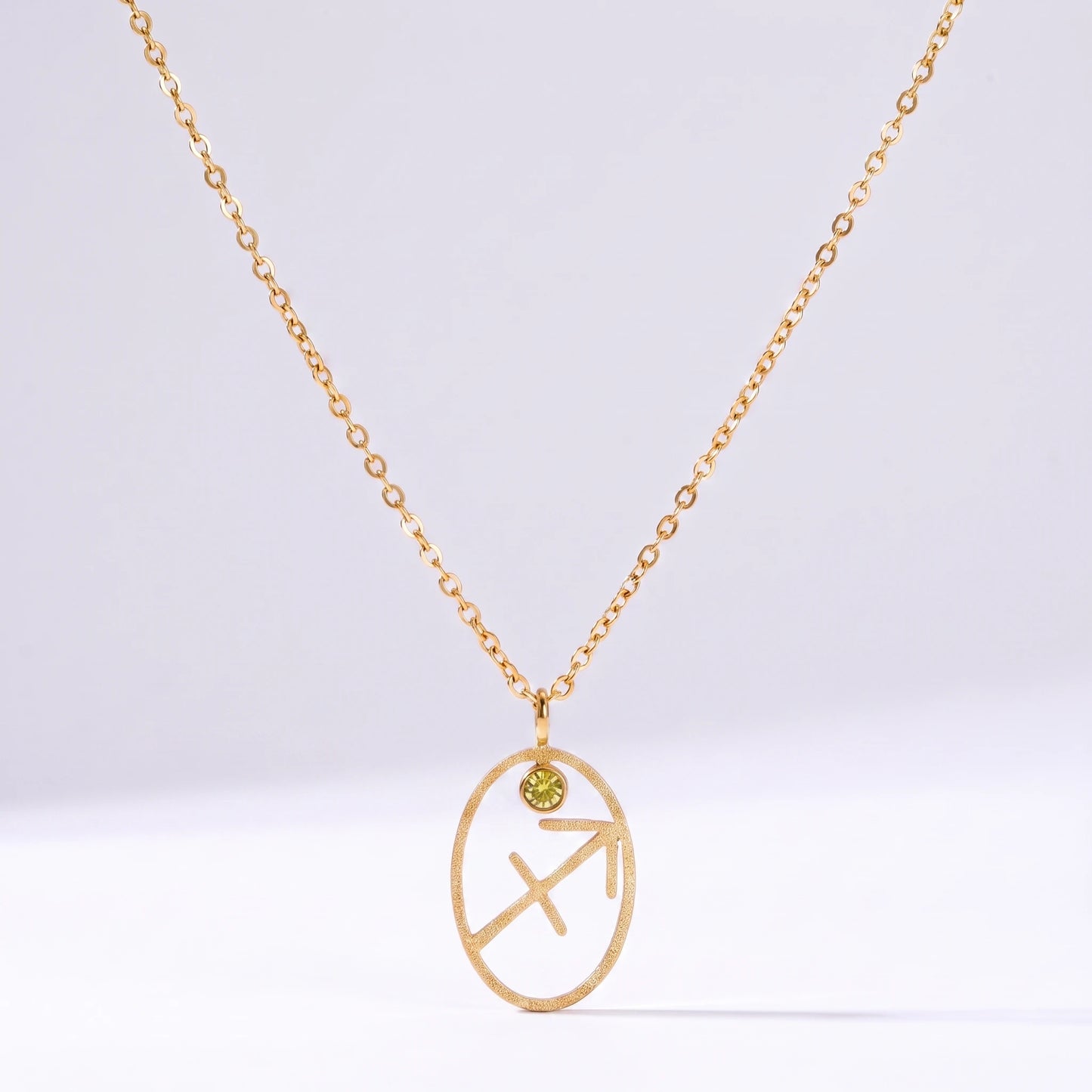 Colar signo do zodíaco com runa Sagitário