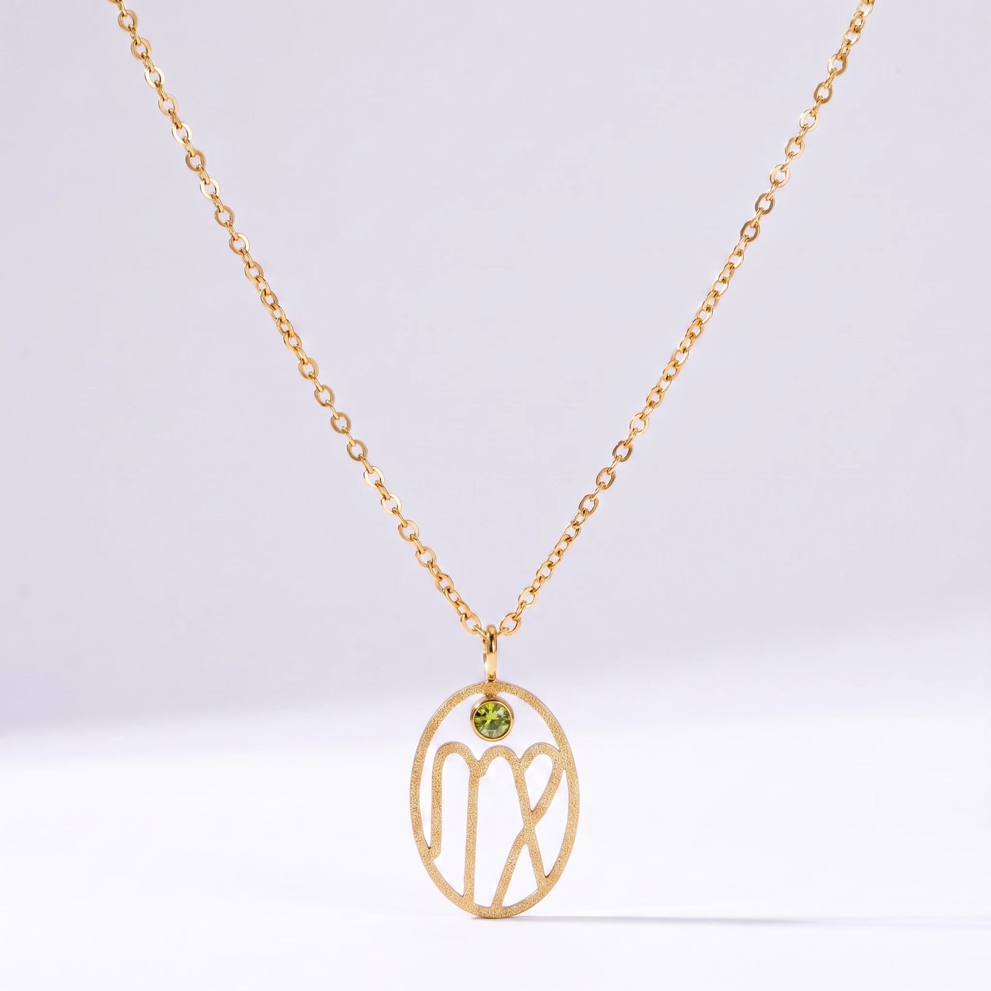 Colar signo do zodíaco com runa Virgem