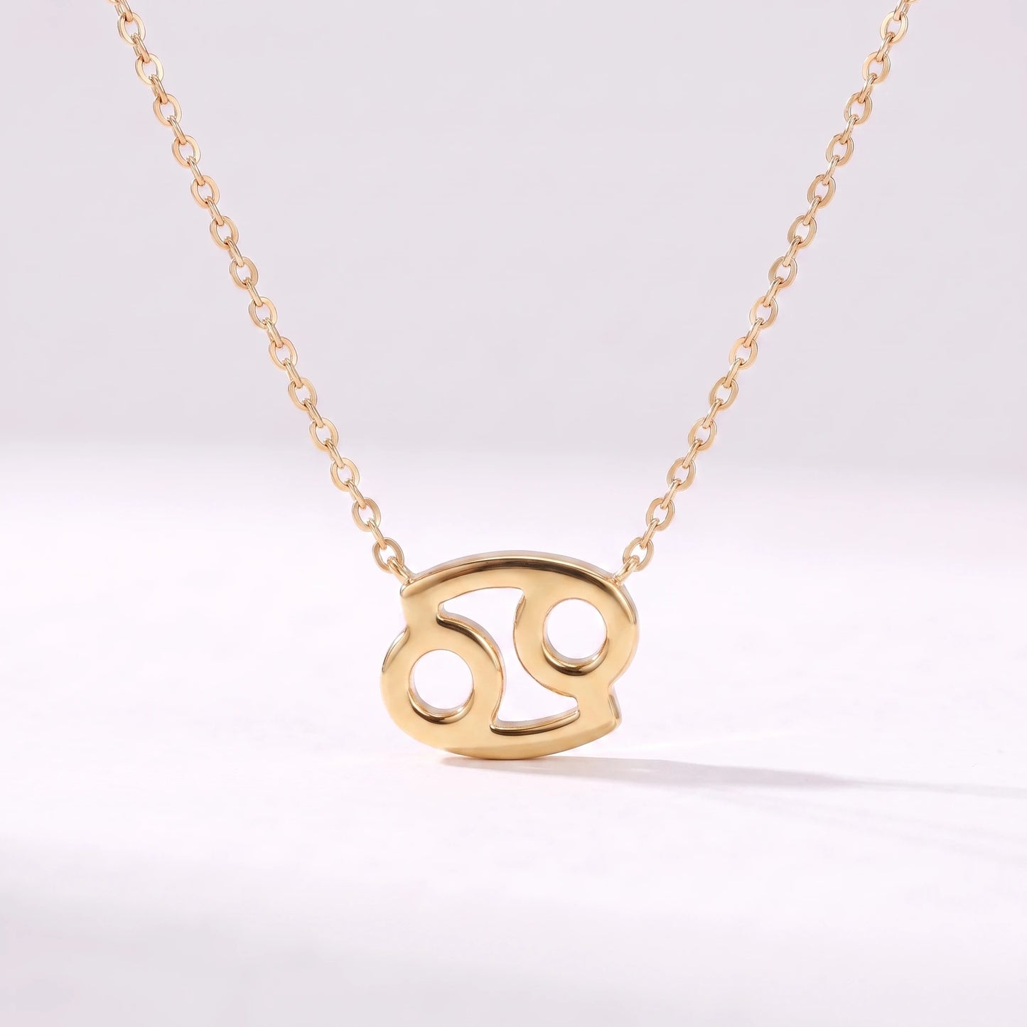 Colar símbolo do zodíaco Caranguejo dourado