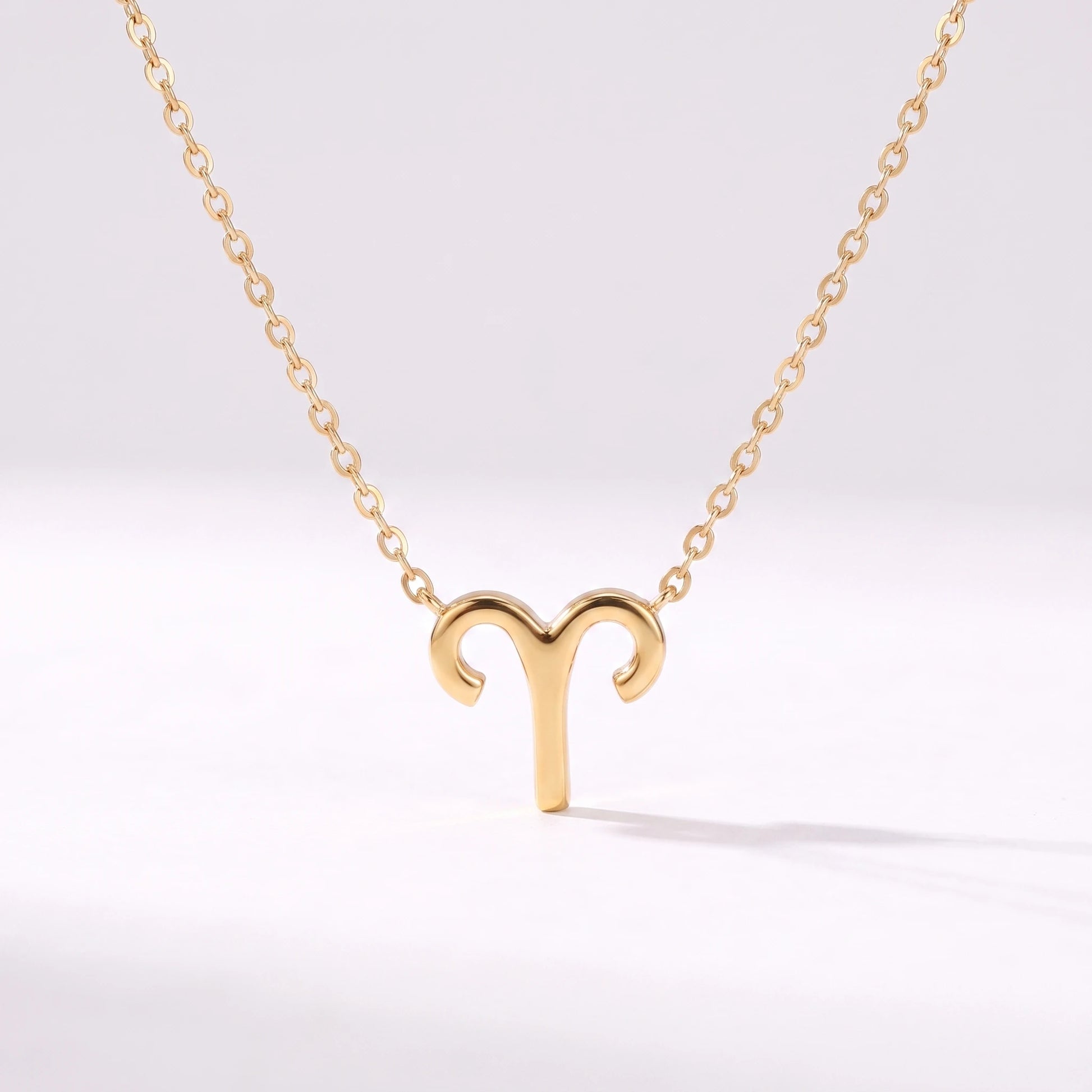 Colar símbolo do zodíaco Carneiro dourado