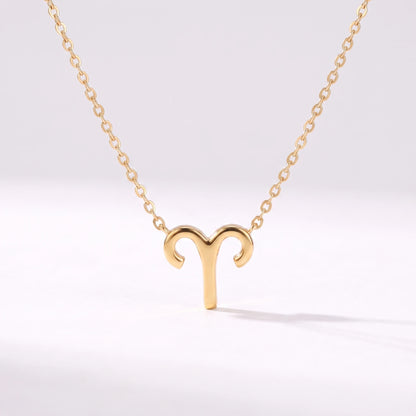 Colar símbolo do zodíaco Carneiro dourado