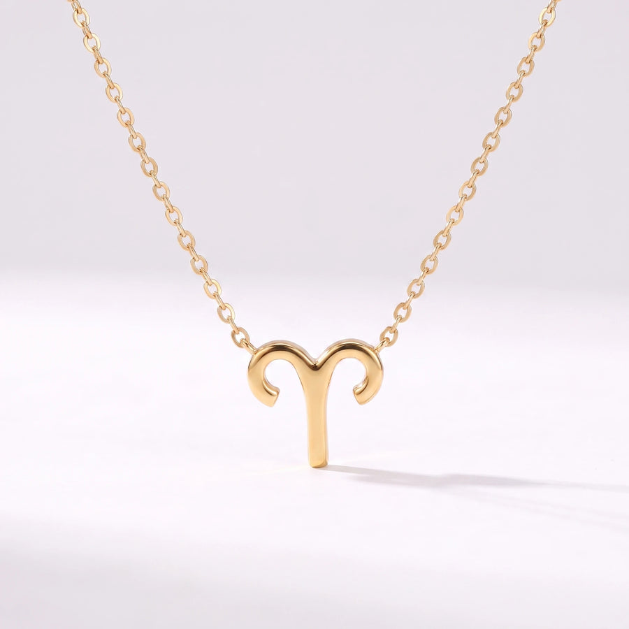 Colar símbolo do zodíaco Carneiro dourado