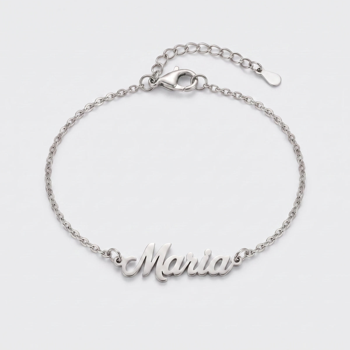 Pulseira Nomes Personalizados Prateado — 1 Nome