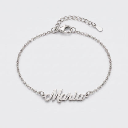 Pulseira Nomes Personalizados Prateado — 1 Nome